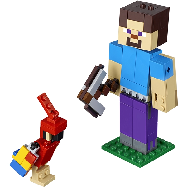 21148 LEGO Minecraft BigFig Steve med papegøye (Bilde 3 av 3)