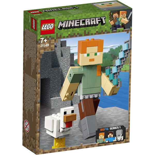 21149 LEGO Minecraft BigFig Alex med Kylling (Bilde 1 av 3)