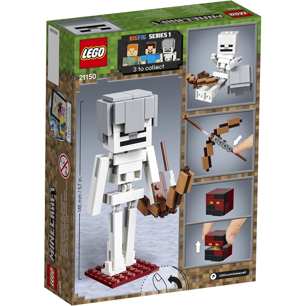 21150 LEGO Minecraft BigFig Skjelett med Magmakube (Bilde 2 av 3)