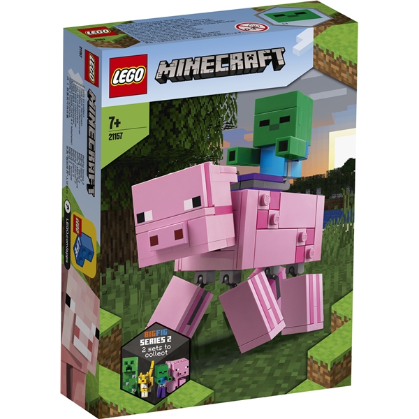 21157 LEGO Minecraft BigFig gris med zombieunge (Bilde 1 av 3)