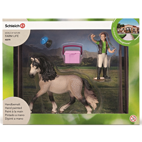 Schleich Hestepleiesett Andalusier
