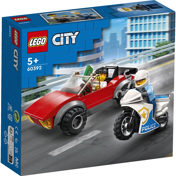 60392 LEGO City Politimotorsykkel på Biljakt (Bilde 1 av 6)
