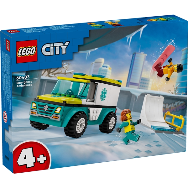 60403 LEGO City Ambulanse & Snøbrettkjører (Bilde 1 av 6)