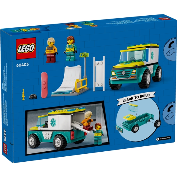 60403 LEGO City Ambulanse & Snøbrettkjører (Bilde 2 av 6)