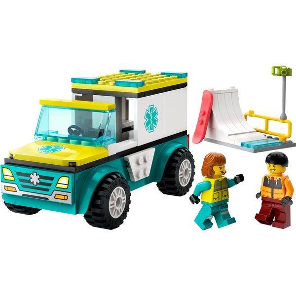 60403 LEGO City Ambulanse & Snøbrettkjører (Bilde 3 av 6)
