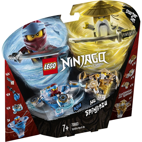 70663 LEGO Ninjago Spinjitzu Nya & Wu (Bilde 1 av 5)