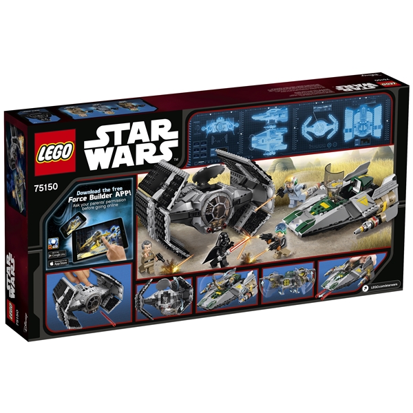 75150 Vader's TIE Advanced vs. A-Wing Starfighter (Bilde 3 av 3)