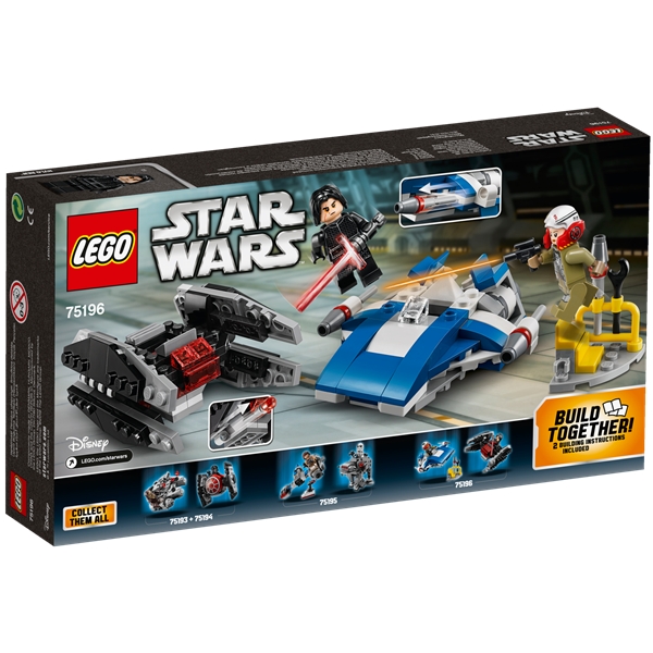 75196 LEGO Star Wars A-Wing vs. TIE Silencer (Bilde 2 av 5)