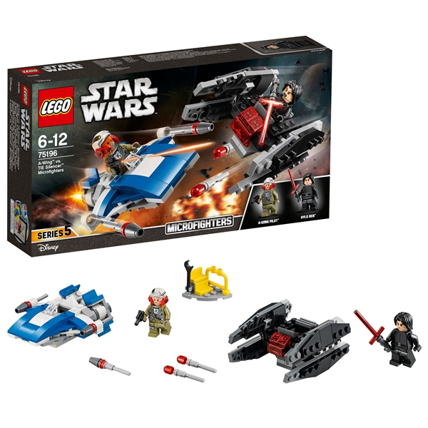 75196 LEGO Star Wars A-Wing vs. TIE Silencer (Bilde 3 av 5)