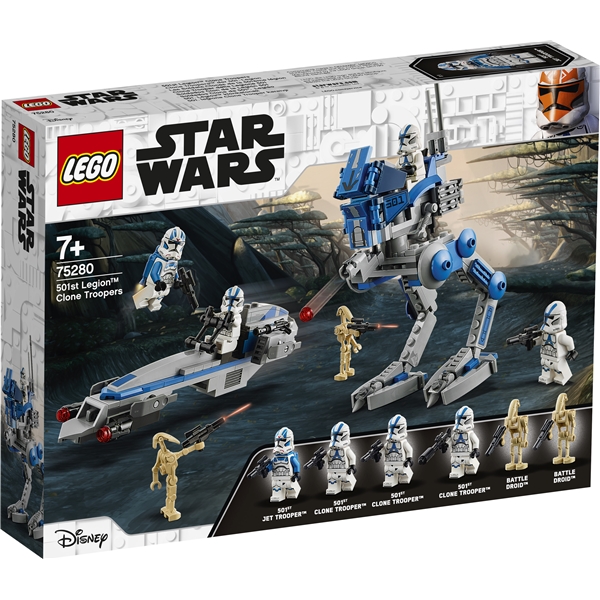 75280 LEGO Star Wars Klonesoldater fra 501 Legion™ (Bilde 1 av 6)