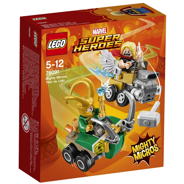 76091 LEGO Super Heroes Mighty Micros Thor/Loki (Bilde 1 av 3)