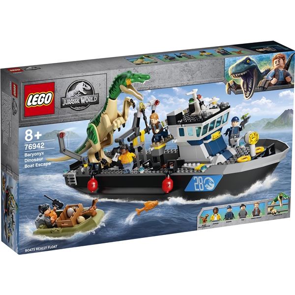 76942 LEGO Jurassic World Baryonyx’ båtflukt
