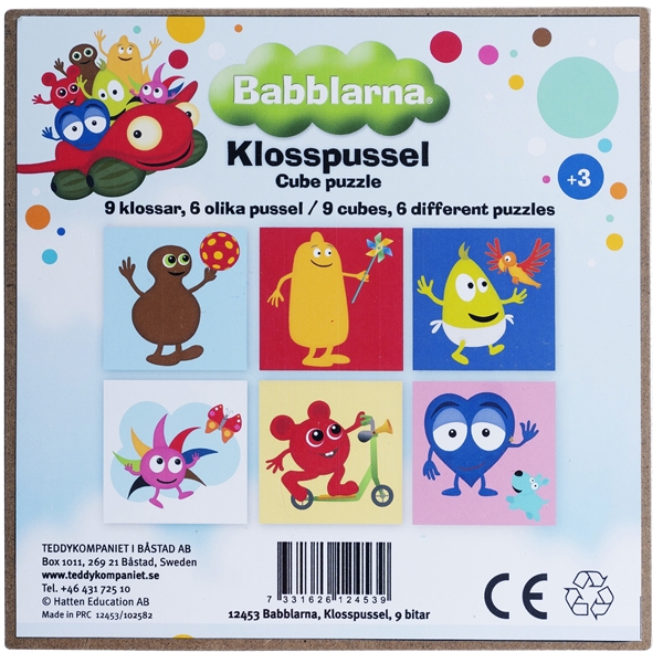 Babblarna Klosspuslespill 9 deler (Bilde 3 av 3)