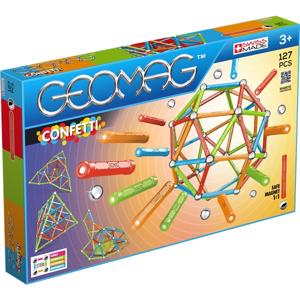 Geomag Confetti 127 deler (Bilde 1 av 6)