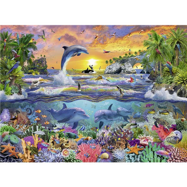 Puslespill XXL 100 Deler Tropical paradise (Bilde 2 av 2)