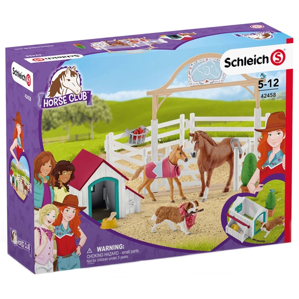 Schleich 42458 Hannah's Guest Horse with Dog (Bilde 2 av 2)