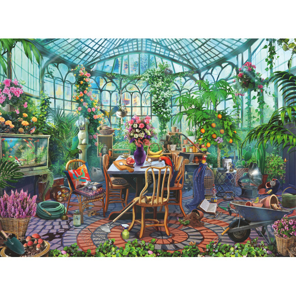 Puslespill 500 Deler Greenhouse Mornings (Bilde 2 av 4)