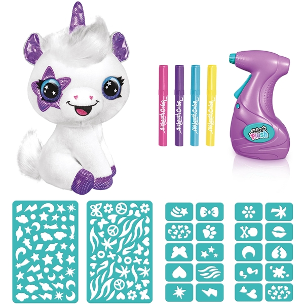 Airbrush Plysj Unicorn (Bilde 1 av 9)