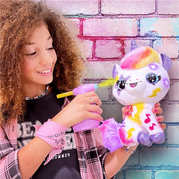 Airbrush Plysj Unicorn (Bilde 6 av 9)