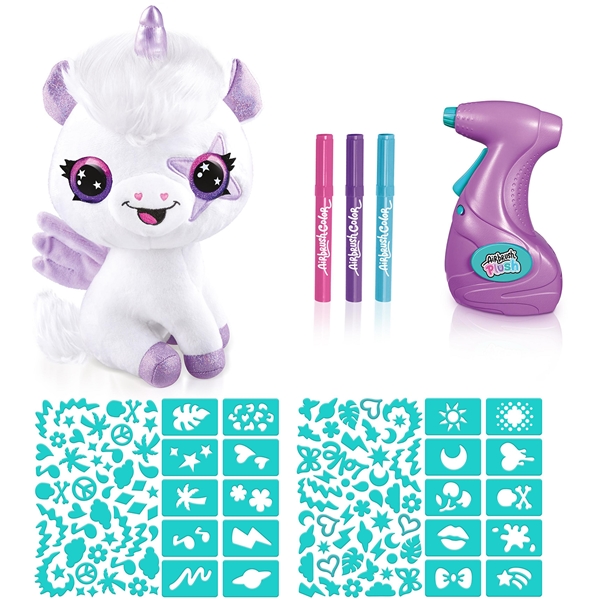 Airbrush Plush Glow in the Dark Unicorn (Bilde 2 av 6)