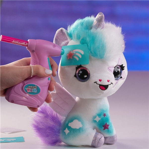 Airbrush Plush Glow in the Dark Unicorn (Bilde 5 av 6)