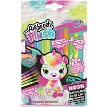 Airbrush Plush Refill Neon Kit x 10 merker