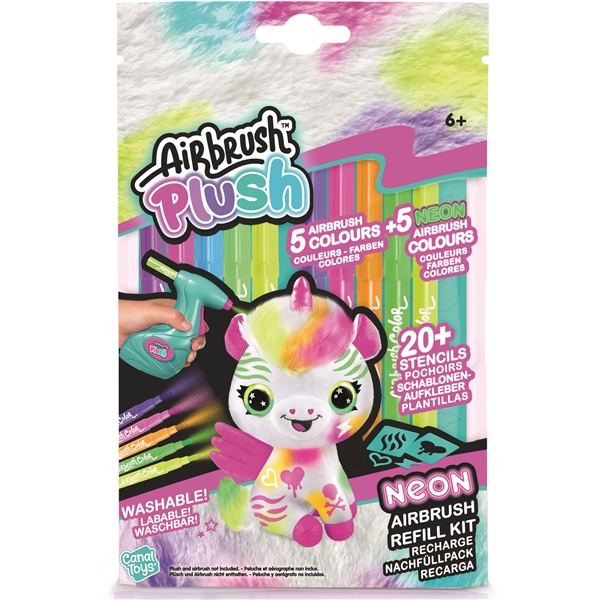 Airbrush Plush Refill Neon Kit x 10 merker (Bilde 1 av 3)
