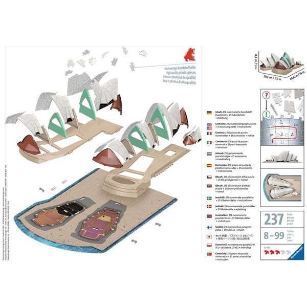 Puslespill 3D 216 Deler Sydney Opera (Bilde 2 av 3)