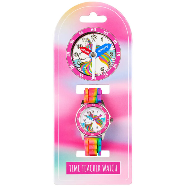 Accutime Time Teacher Watch Rainbow Unicorn (Bilde 3 av 3)