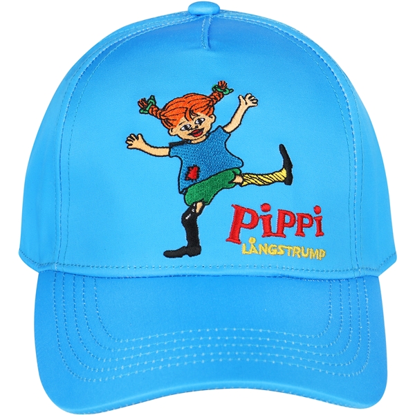 Pippi Langstrømpe Glede Hette Blå (Bilde 2 av 4)