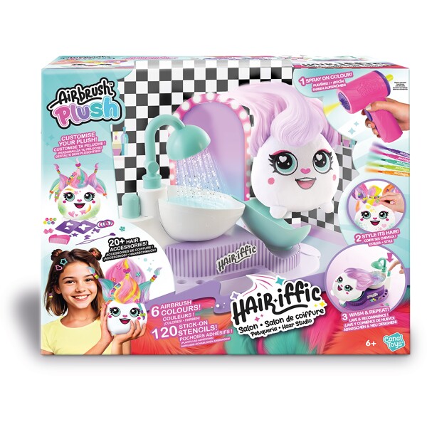 Airbrush Plush Hair-iffic Hårstil Salong (Bilde 1 av 6)