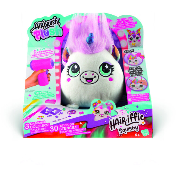 Airbrush Plush Hair'iffic Squish Pal-Prinsesse (Bilde 1 av 5)