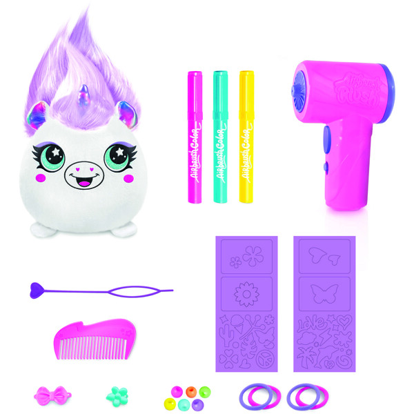 Airbrush Plush Hair'iffic Squish Pal-Prinsesse (Bilde 2 av 5)