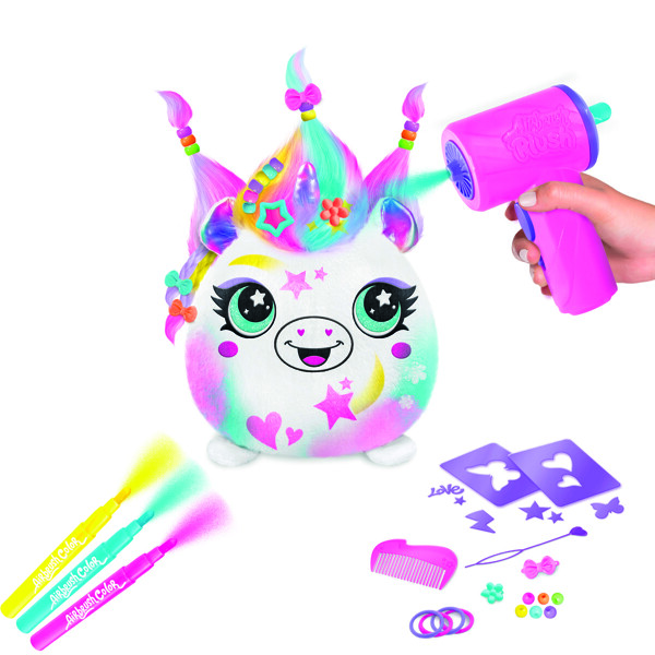 Airbrush Plush Hair'iffic Squish Pal-Prinsesse (Bilde 3 av 5)