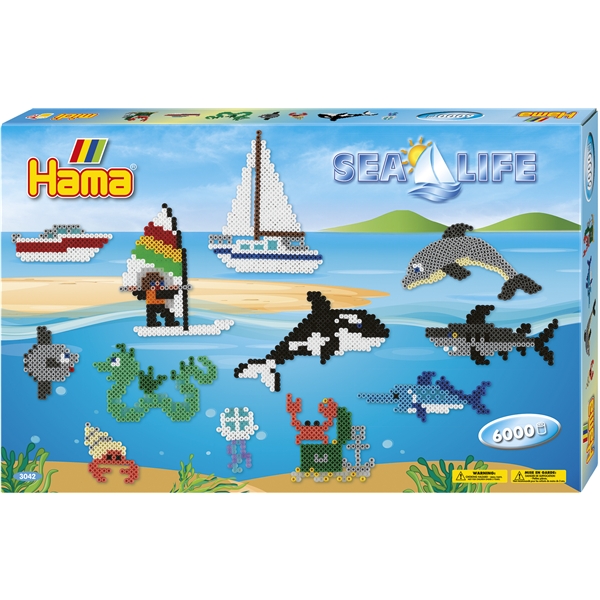 Hama Midi Giant Gaveeske Sealife 6000 st (Bilde 1 av 4)