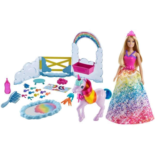 Barbie Rainbow Potty Unicorn Playset (Bilde 1 av 5)