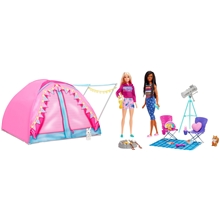 Barbie campingtelt + dukker