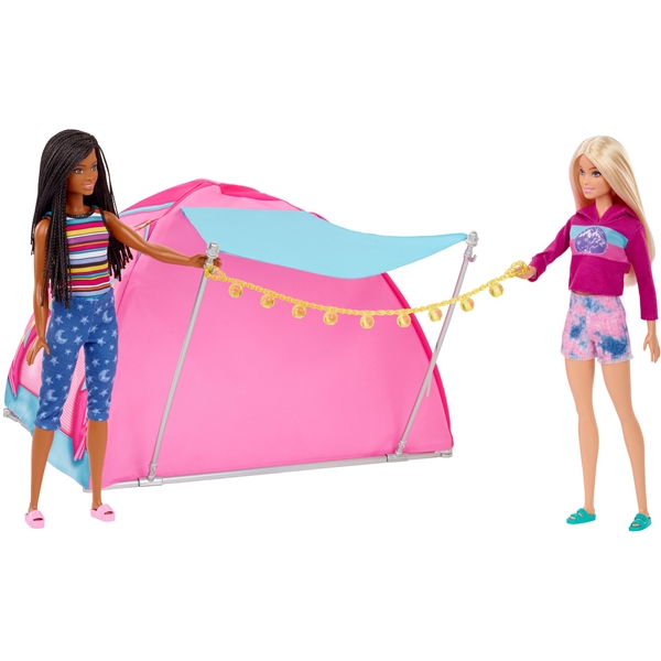 Barbie campingtelt + dukker (Bilde 4 av 7)