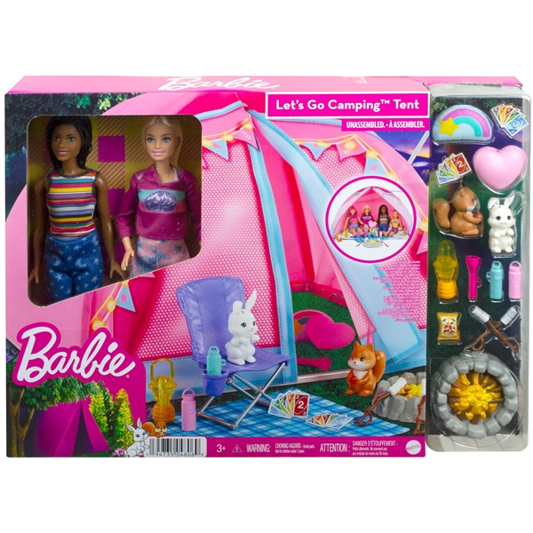Barbie campingtelt + dukker (Bilde 7 av 7)