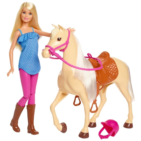 Barbie Doll and Horse (blond) (Bilde 1 av 4)