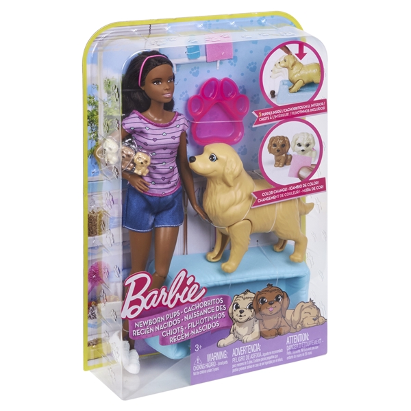 Barbie Brunette Nyfødte valper (Bilde 2 av 2)