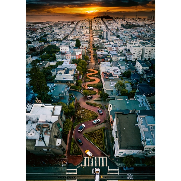 Puslespill 1000 Deler San Francisco LombardStreet (Bilde 2 av 2)