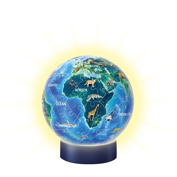 Puslespill 3D 72 Deler Children Globe Nightlight (Bilde 3 av 3)