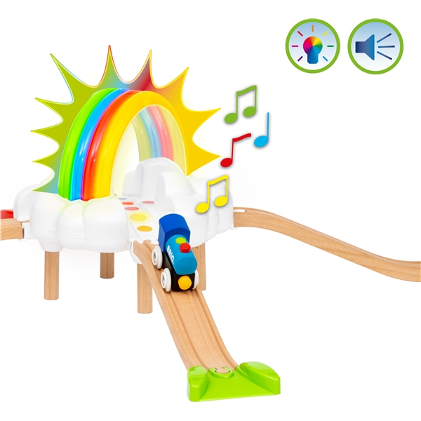 BRIO 36002 My First Railway Light Up Rainbow Set (Bilde 2 av 9)