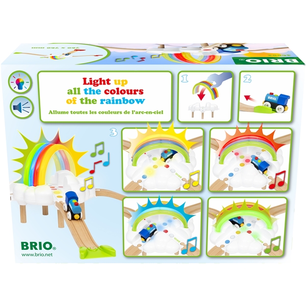 BRIO 36002 My First Railway Light Up Rainbow Set (Bilde 8 av 9)