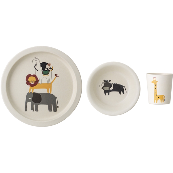 Bloomingville Servise Safari Bamboo Melamin