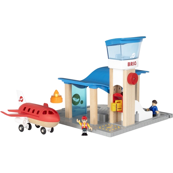 BRIO World - 33883 Flyplass med fly (Bilde 1 av 5)