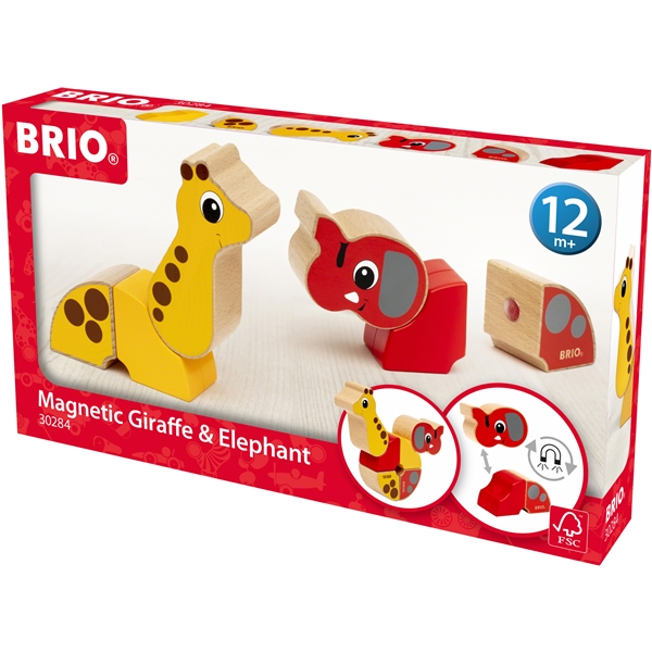 BRIO 30284 Magnetisk Elefant & Giraff (Bilde 6 av 6)