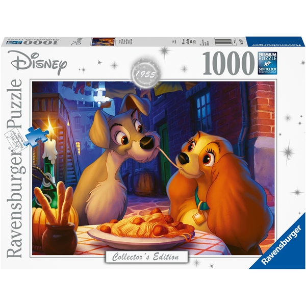 Puslespill 1000 Deler Lady and The Tramp (Bilde 1 av 2)