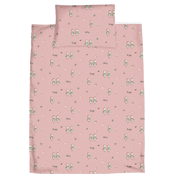 Beskow Blomsterfesten Påslakansett Rosa (Bilde 1 av 2)